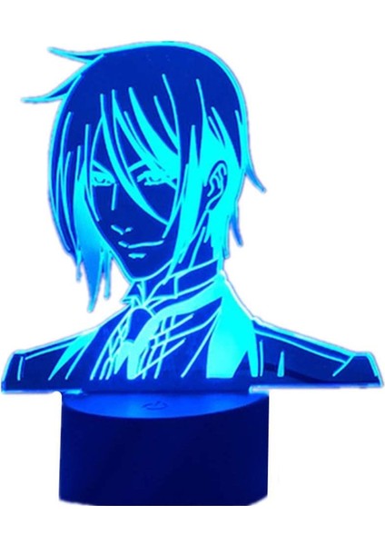Black Butler Butler Sebastian Michaelis 3D LED Lig Veli (Yurt Dışından)
