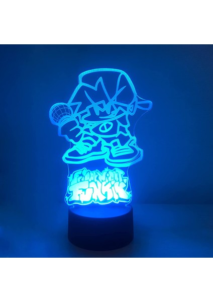 Fnf 3D Gece Lambası USB Powered LED Rgb Diammab Ebeveyn (Yurt Dışından)