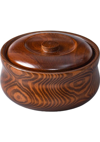 Ahşap Kase Tahıl Kaleci Dekoratif Masif Ahşap Yeniden Kullanılabilir Salata Karıştırma Kasesi 16CMX7.5CM (Yurt Dışından)