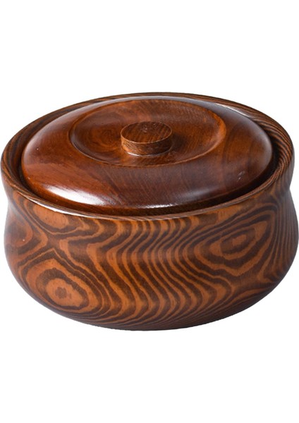 Ahşap Kase Tahıl Kaleci Dekoratif Masif Ahşap Yeniden Kullanılabilir Salata Karıştırma Kasesi 16CMX7.5CM (Yurt Dışından)
