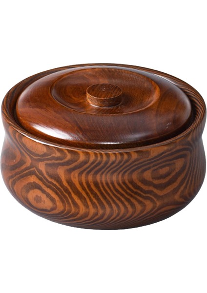 Ahşap Kase Tahıl Kaleci Dekoratif Masif Ahşap Yeniden Kullanılabilir Salata Karıştırma Kasesi 16CMX7.5CM (Yurt Dışından)