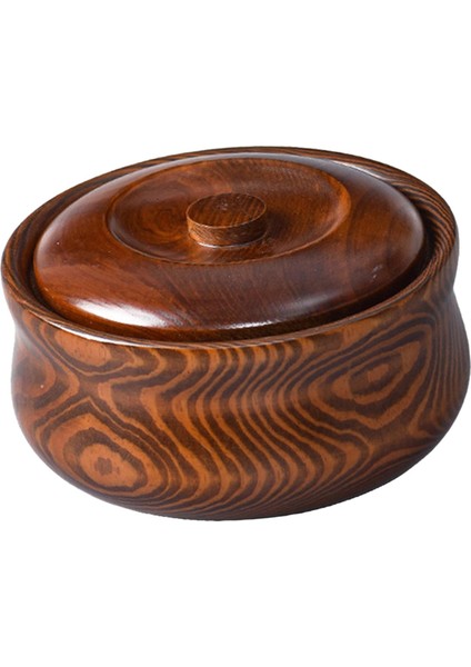 Ahşap Kase Tahıl Kaleci Dekoratif Masif Ahşap Yeniden Kullanılabilir Salata Karıştırma Kasesi 16CMX7.5CM (Yurt Dışından)