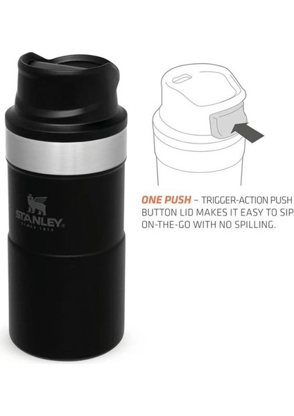 Klasik Trigger-Action Termos Bardak 0.25 Lt Siyah