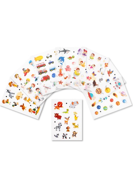 Bitmeyen Sticker Kitabım Tekrar Tekrar Kullanılabilen 100+ Sticker Pedagog Onaylı