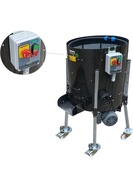 CKS130EKO Rendeli Sabit Devirli Ceviz Soyma Makinesi 170 Litre