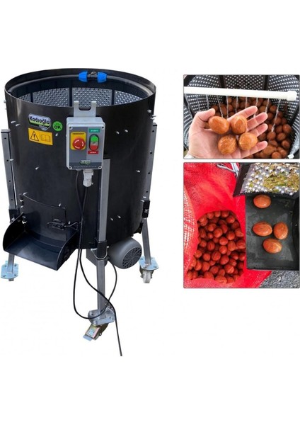 CKS130EKO Rendeli Sabit Devirli Ceviz Soyma Makinesi 170 Litre