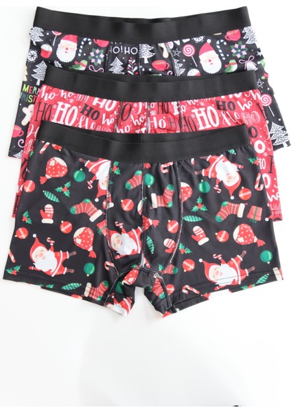 Man Yılbaşı Temalı 3'lü Paket Boxer