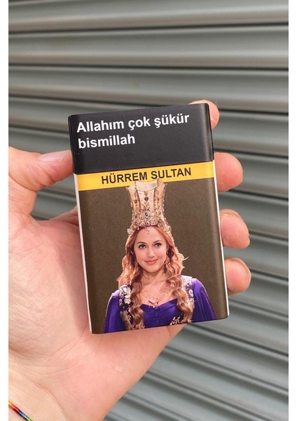 Hürrem Sultan Çok Şükür Standart Plastik Sigara Tabakası Kutusu