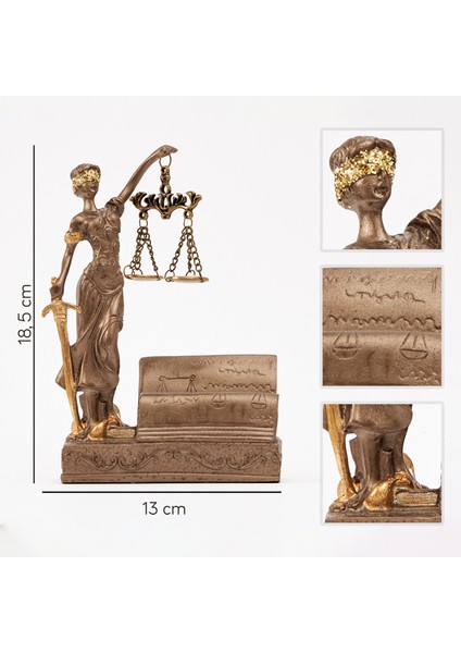 Avukat Ofisine Hediye Adalet Terazisi Heykeli 18,5 cm modelleri