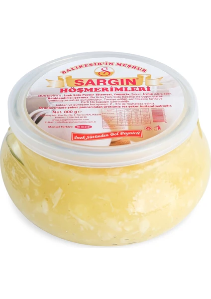 Sargın Höşmerim Cam Kase Bol Peynirli Höşmerim (800 Gr)