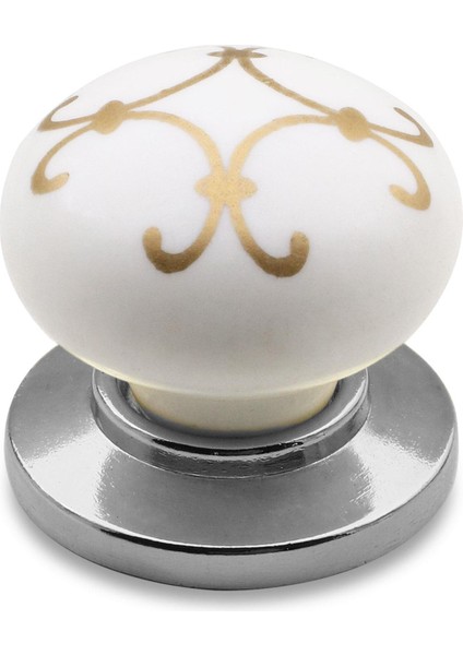Mobilya Çekmece Dolap Kapak Kulpu Kulbu Beyaz Krom Desenli Polimer Kulp fiyatları