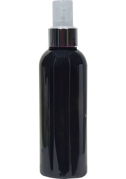 10 Adet 100 ml Gümüş Renk Fıs Fıs Spreyli Boş Siyah Renk Pet Şişe