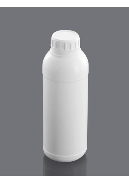 Plastik Yuvarlak Numune Şişe 1000 ml -Yüksek Kalite Hdpe- Tarım Şişesi 10 Adet