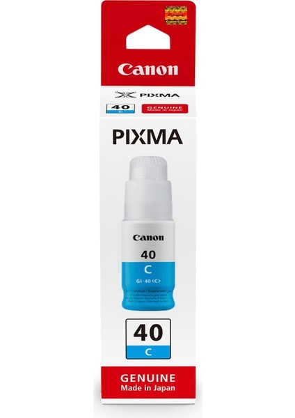 Canon GI-40C 3400C001 / Pixma G5040 / Pixma G6040 Orjinal Mavi Mürekkep