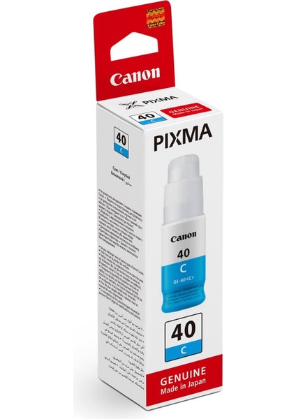 Canon GI-40C 3400C001 / Pixma G5040 / Pixma G6040 Orjinal Mavi Mürekkep