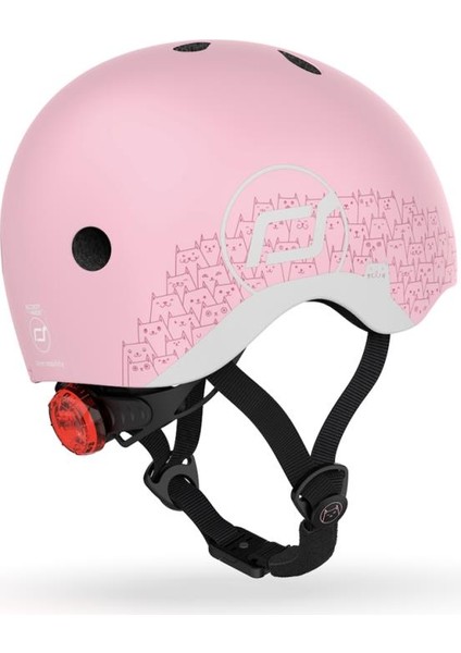 Scoot And Ride Helmet Reflective Bebek Kaskı Xxs-S Pembe 181206-96496