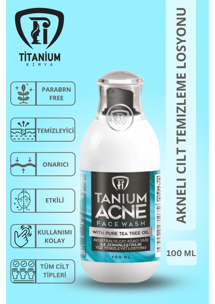 Tanium Acne, Akneli Cilt Temizleme Yüz Losyonu 100 ml