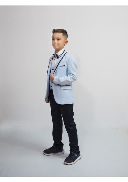 Erkek Çocuk Ceketli Takım Açık Mavi