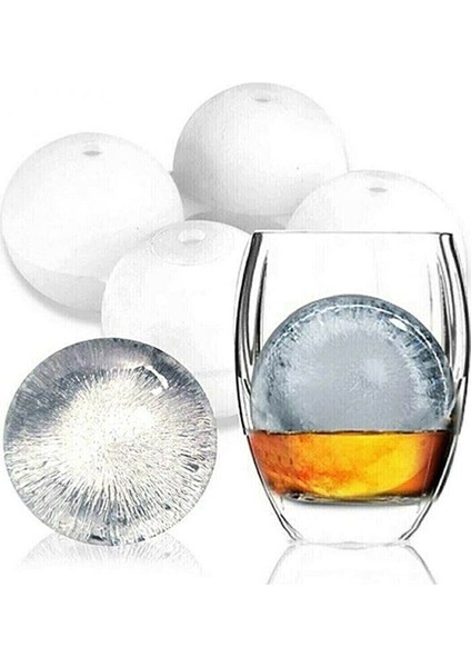 2 Adet 4'lü Küre Buz Topu Kalıbı - Yuvarlak Buzluk fiyatları