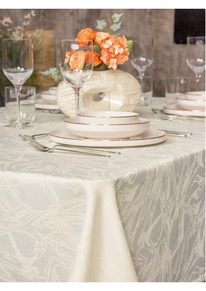 Jakarlı Dertsiz Masa Örtüsü Lavinia Krem 155 x 160 fırsatları