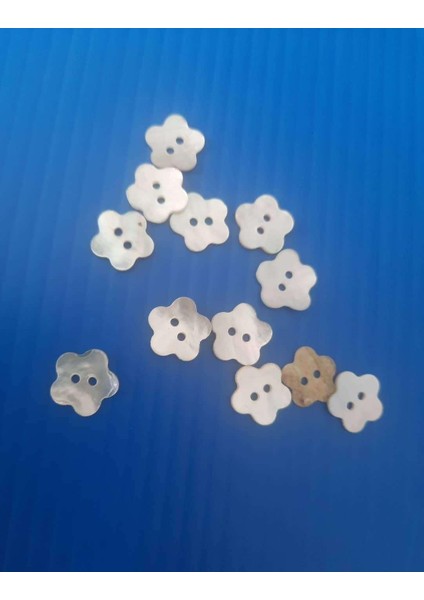 Sedef Çiçek Düğme 1 cm 1paket 5ADET