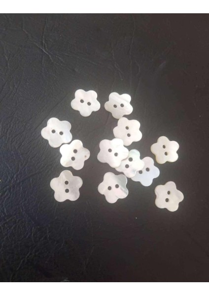 Sedef Çiçek Düğme 1 cm 1paket 5ADET