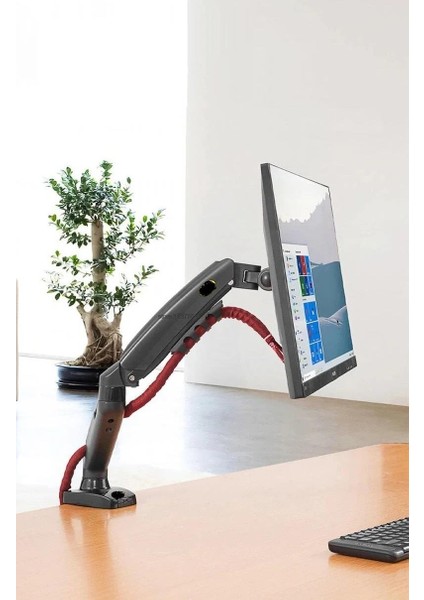 19'' Inç LCD LED Monitör Masa Üstü Full Hareketli Askı Aparatı