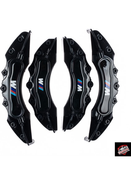 Bmw M Yapıştırma Logolu Kaliper Kapağı 4'lü Set Siyah