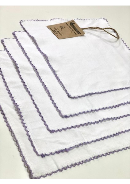 Çift Katlı Oyalı Pamuklu 5'li Bebek Bakım Mendili (22X22 Cm) fiyatları