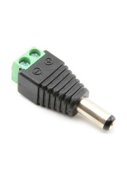 Klemens Girişli Dc Barrel Jack (5.5x2.1mm) - Erkek