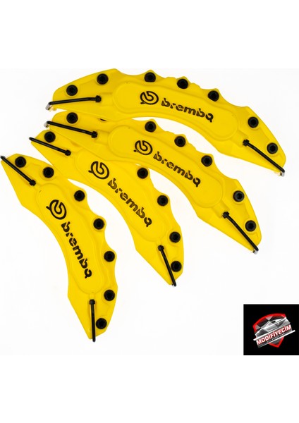 Sarı Brembo Kapartmalı Kaliper Kapağı 4'lü Set