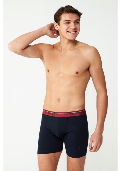 80482 Erkek Modal Uzun Paçalı Boxer-Lacivert