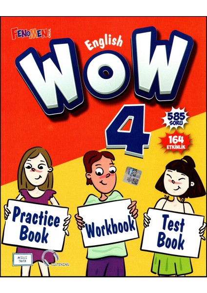 Fenomen Yayıncılık Fenomen Wow English 4. Sınıf Practice Book - Workbook - Test Book