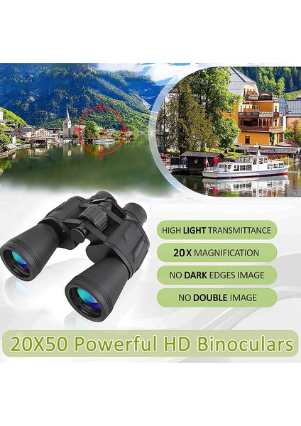 1pc Kompakt Su Geçirmez Dürbün Çantalı Ve Askılı Bonus Standart Konfigürasyon Siyah 20x50 Cm(Yurt Dışından) fiyatları