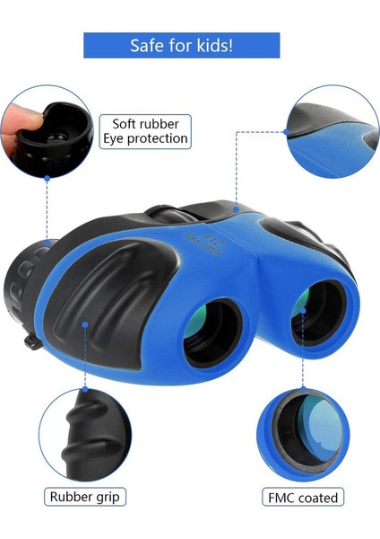 1pc Çocuk Dürbünleri Kompakt Çocuk Dürbünleri Mavı 8x21 Cm (Yurt Dışından) fiyatları