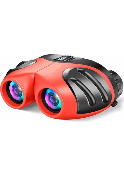 1pc Çocuk Dürbünleri Kompakt Çocuk Dürbünleri Hedıyelık Kırmızı 8x21 Cm (Yurt Dışından)