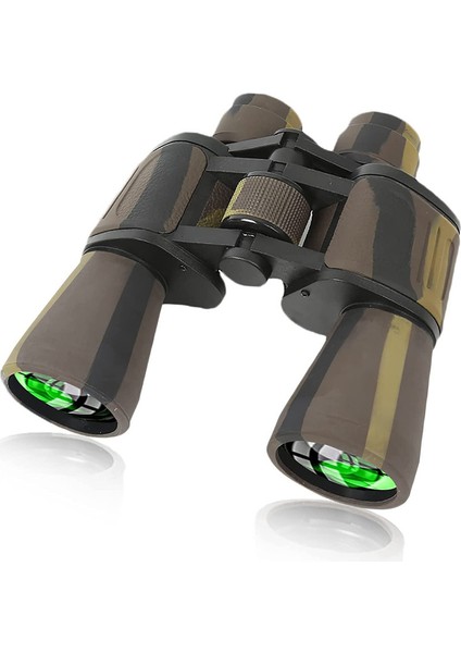 1 Adet Düşük Işıkta Gece Görüşlü Yüksek Güçlü Askeri Dürbün Kahve Kamuflajı 20x50 Cm(Yurt Dışından)