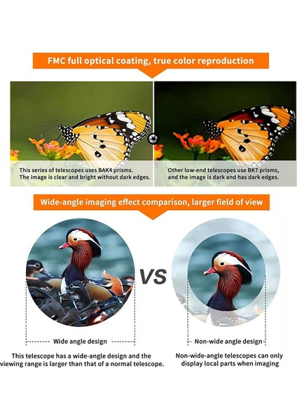 1 Adet Düşük Işıkta Gece Görüşlü Dürbün Su Geçirmez Dayanıklı Ve Şeffaf Bak4 Prizma Fmc Lens 20x50 Cm(Yurt Dışından) fırsatları