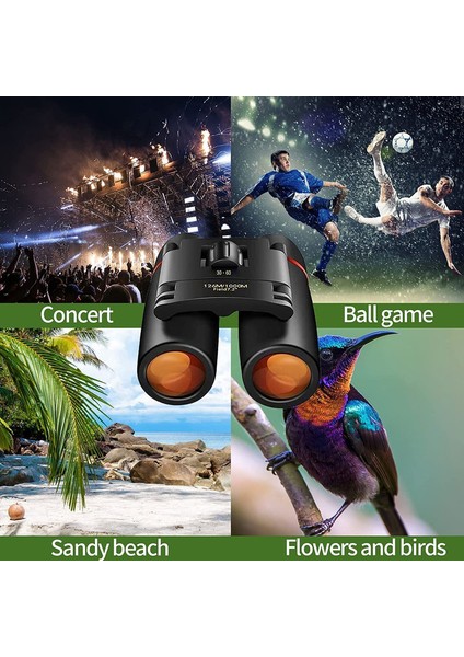 1 Adet Dürbün Küçük Kompakt Hafif Dürbün Su Geçirmez Hafif Küçük Dürbün Siyah 30x60 (Yurt Dışından) fırsatları