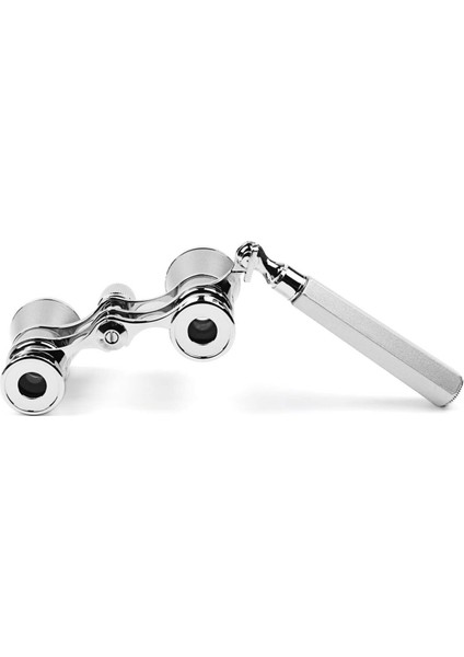 1 Adet Gözlük Dürbünü Mini Dürbün Kompakt Hafif Katlanabilir Saplı Gümüş 3x25 Cm (Yurt Dışından) modelleri