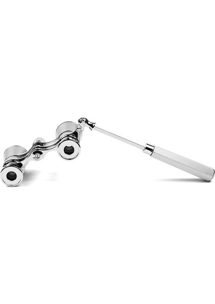 1 Adet Gözlük Dürbünü Mini Dürbün Kompakt Hafif Katlanabilir Saplı Gümüş 3x25 Cm (Yurt Dışından) fırsatları