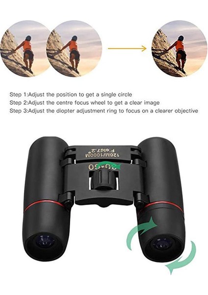 1 Adet Çocuklar İçin Hafif Mini Dürbün Kuş Gözlemciliği Cep Dürbünü 30 X 60 (Yurt Dışından) indirimleri