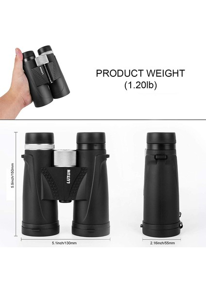 1 Adet Kuş Gözlemciliği İçin Kompakt Güçlü Dürbün Avcılık Doğa Sporları Siyah 12 X 42 (Yurt Dışından) fiyatları
