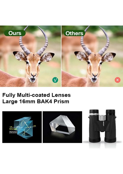 1 Adet Kuş Gözlemciliği İçin Kompakt Güçlü Dürbün Avcılık Doğa Sporları Siyah 12 X 42 (Yurt Dışından) indirimleri