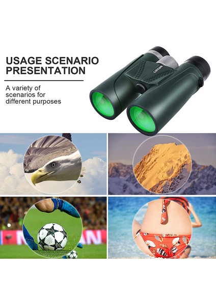 1 Adet Kuş Gözlemciliği İçin Kompakt Güçlü Dürbün Avcılık Doğa Sporları Yeşil 12 X 42 (Yurt Dışından) indirimleri