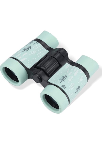 1 Adet Çocuklar İçin Dürbün Yüksek Çözünürlüklü Su Geçirmez Optik Dürbün 4x30 Cm Desenli Mavi-Mavi (Yurt Dışından)