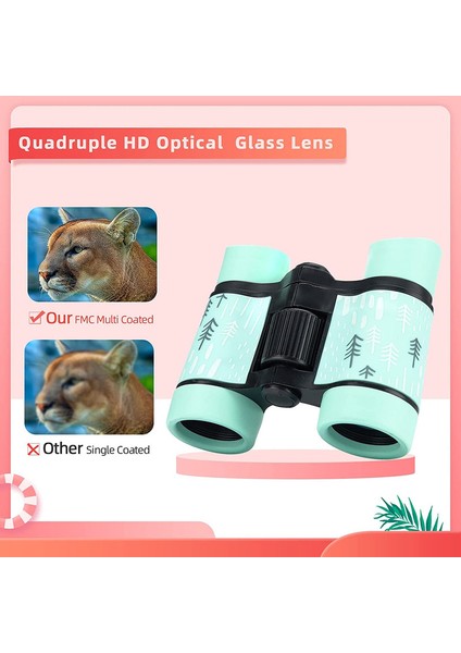 1 Adet Çocuklar İçin Dürbün Yüksek Çözünürlüklü Su Geçirmez Optik Dürbün 4x30 Cm Desenli Mavi-Mavi (Yurt Dışından) fırsatları