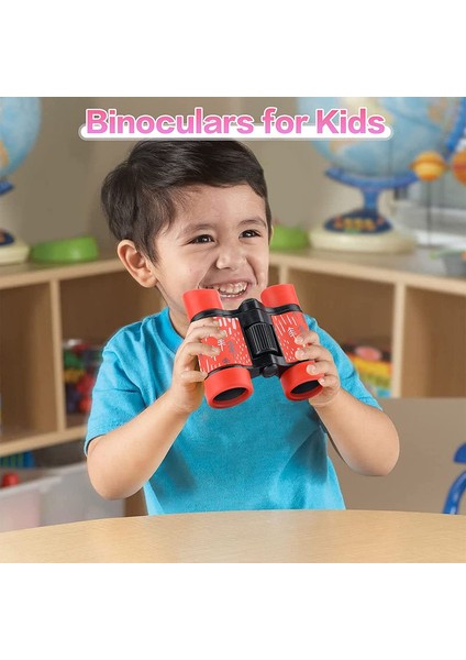 1 Adet Çocuklar İçin Dürbün Yüksek Çözünürlüklü Su Geçirmez Optik Dürbün 4x30 Cm Kırmızı Desenli (Yurt Dışından) modelleri