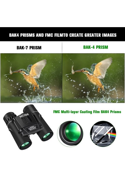 1 Adet Sadece Dürbün Geniş Görüş Yüksek Güçlü Su Geçirmez Küçük Dürbün Siyah 100x22 (Yurt Dışından) fiyatları