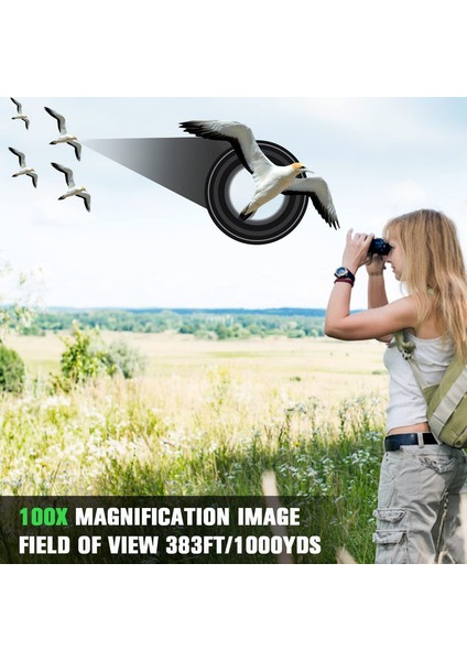 1 Adet Sadece Dürbün Geniş Görüş Yüksek Güçlü Su Geçirmez Küçük Dürbün Siyah 100x22 (Yurt Dışından) fırsatları